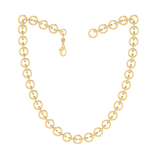 Twisted interlocking circle links Chain