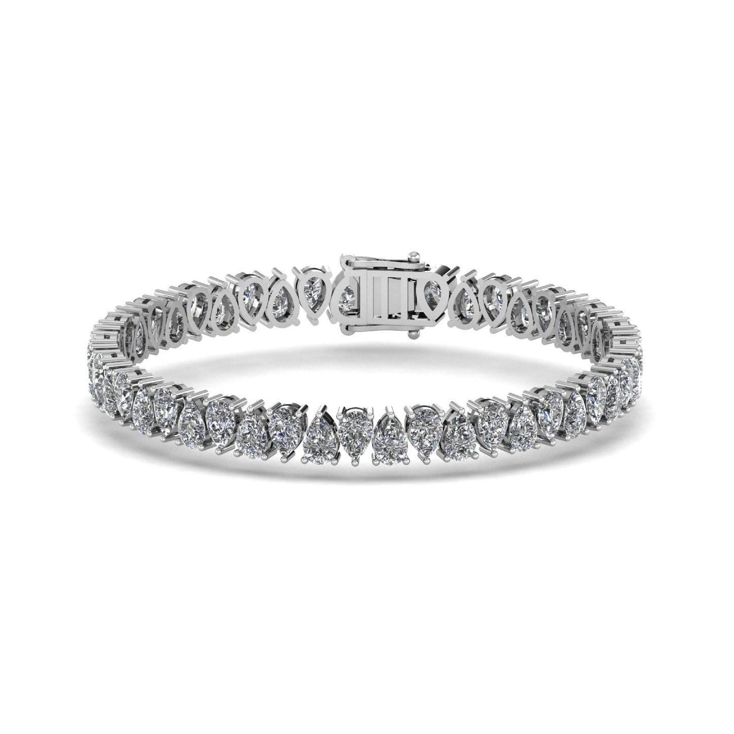 Pear Alternating Tennis Bracelet