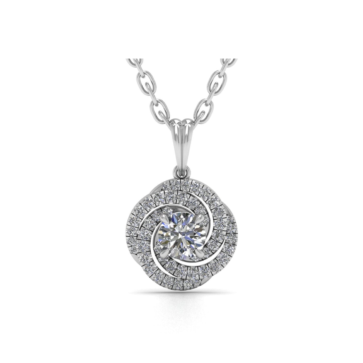 Lab Grown Diamond Round Pendant