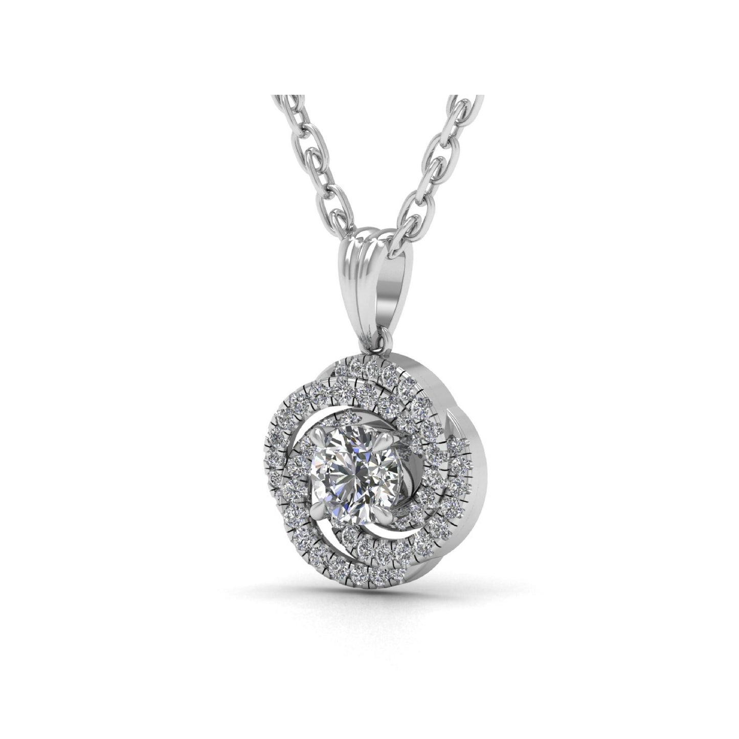 Lab Grown Diamond Round Pendant