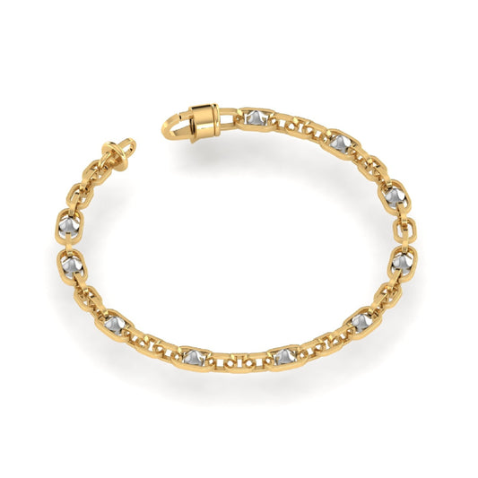 Two-Tone Link Bracelet