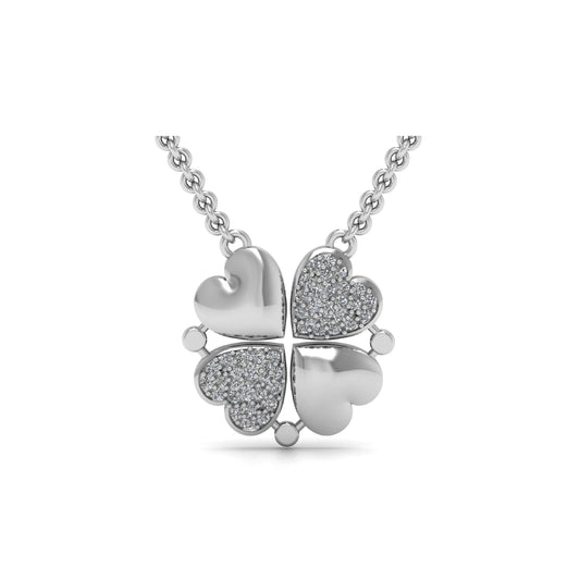 Heart Halo Lab Grown Diamond Pendant