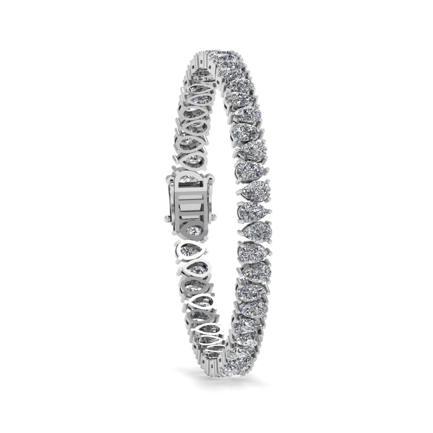 Pear Alternating Tennis Bracelet