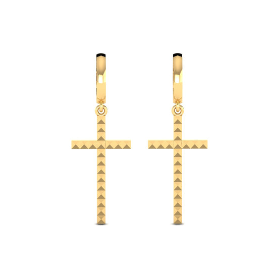 Hanging Cross Earring