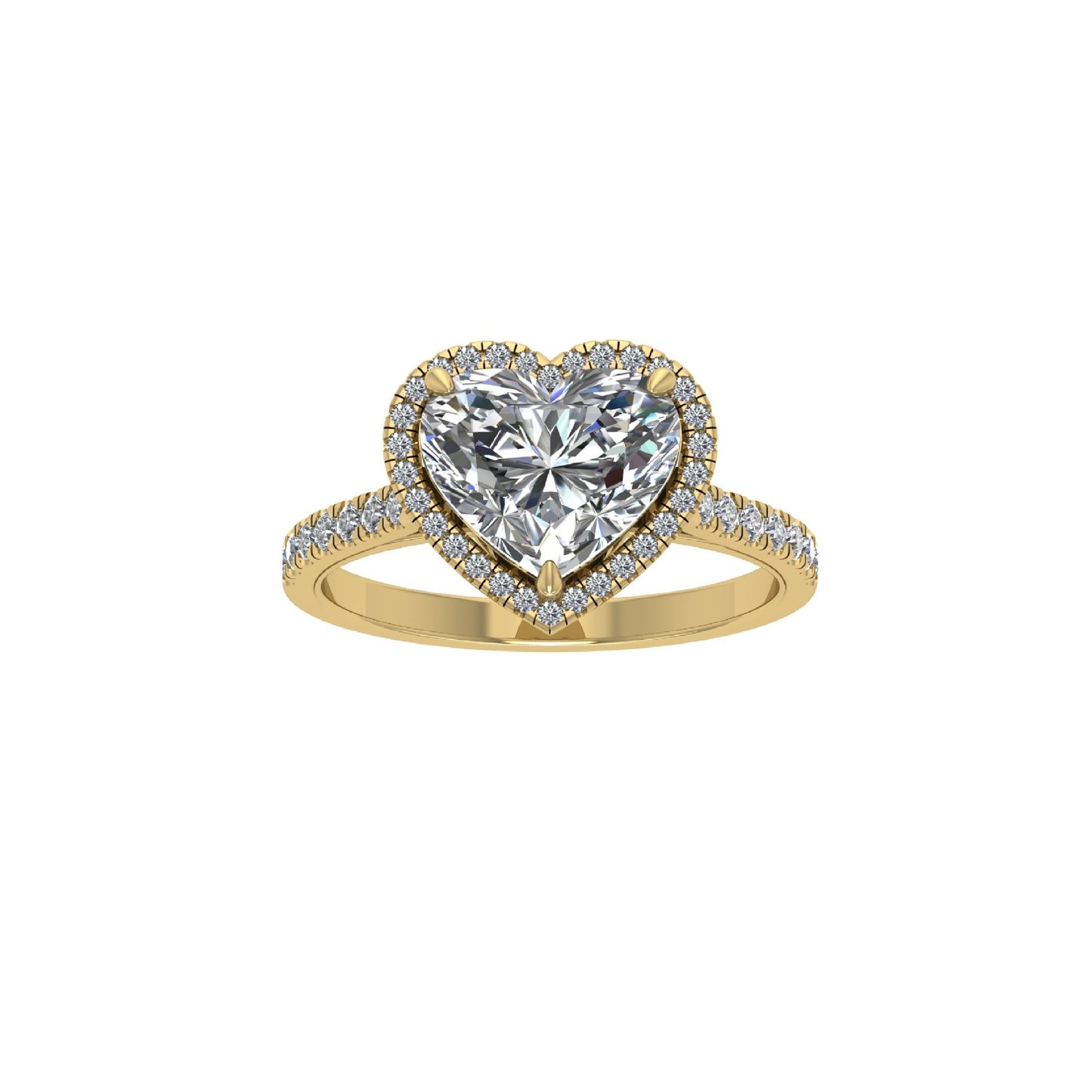 Lab Grown Diamond Heart Shape Ring