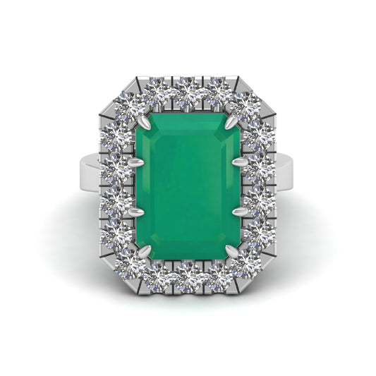 Emerald Cut Lab Grown Diamond Ring