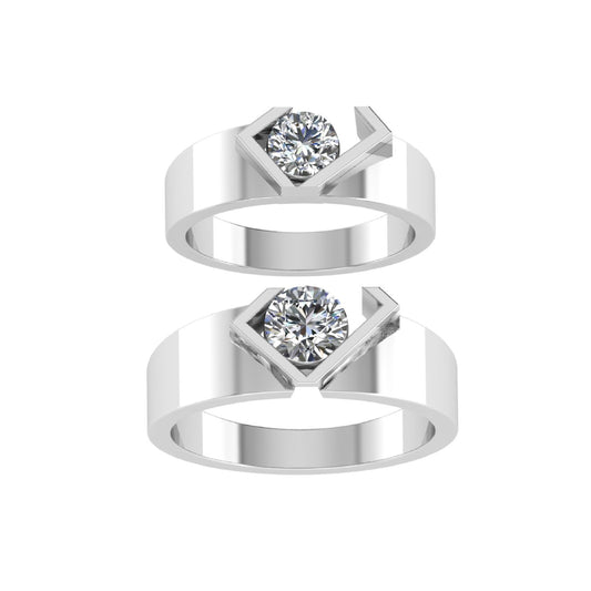 Lab Grown Diamonds Couple Wedding Band