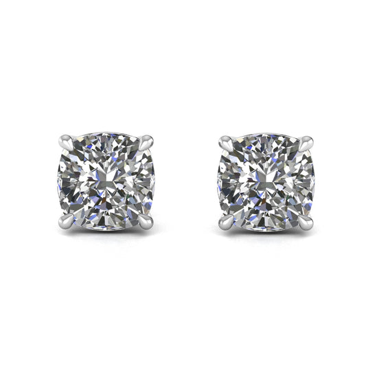 Cushion Lab Grown Diamond Stud Earrings