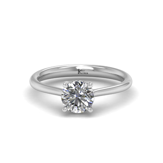 Solitaire Round Lab Grown Diamond Ring