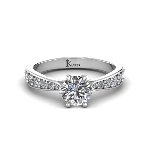 Round Lab Grown Diamond Ring