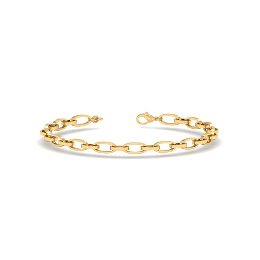 Fancy Figaro Bracelet in yellow gold