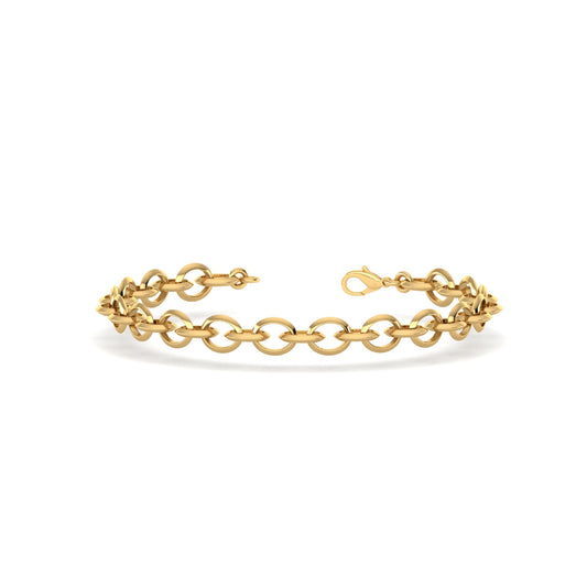 Fancy Round Chain Bracelet