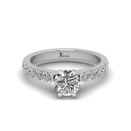 Round Shape Lab Grown Diamond Ring