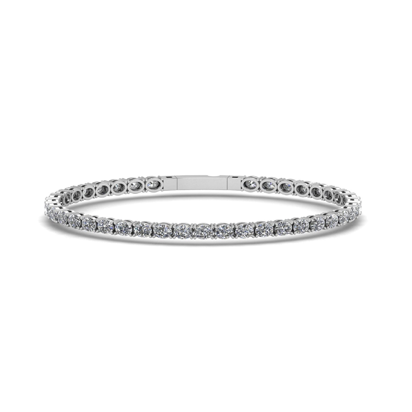 Lab Grown Diamond Oval Shape Tennis Bracelet