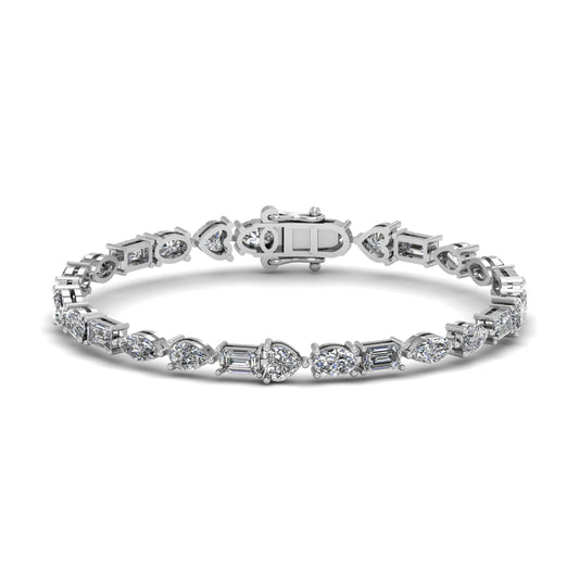 Multi Lab Grown Diamond Tennis Bracelet