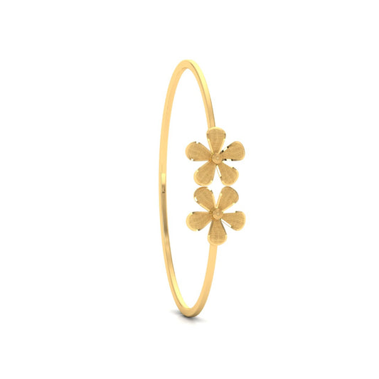 Flower charm Bangle