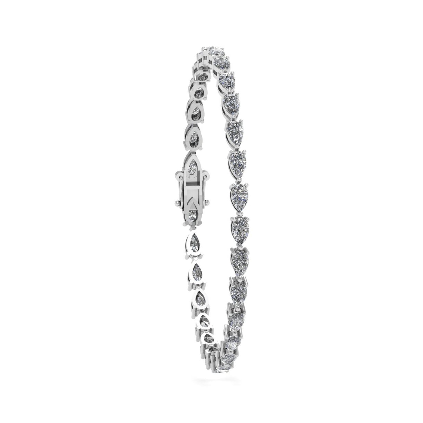Pear Diamond Tennis Bracelet