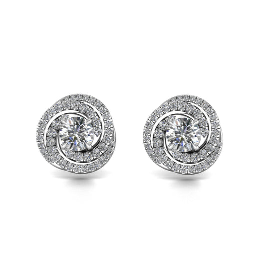 Trinity Ruban Lab Grown Diamond earrings