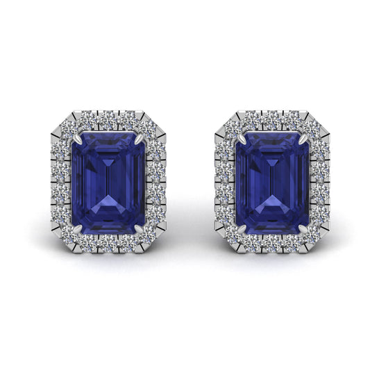 Emerald Cut Lab Grown Diamond Earring