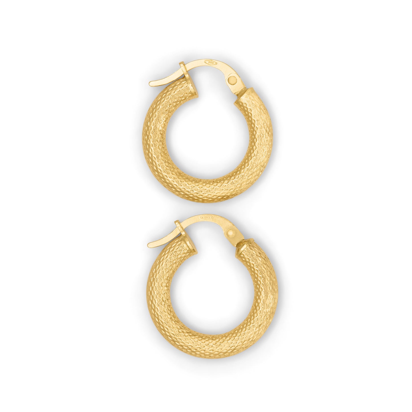 Hollow Diamond Cut Earring