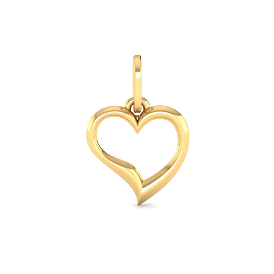 Real Gold Heart Pendant