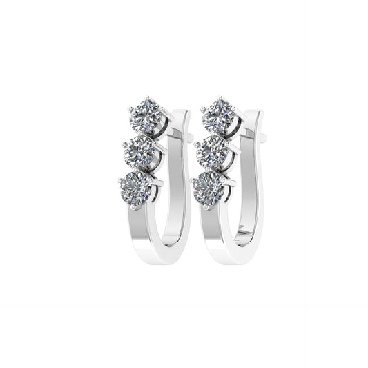 Lab Grown Diamond Hoops Earring