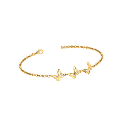Butterfly Pure Gold Bracelet