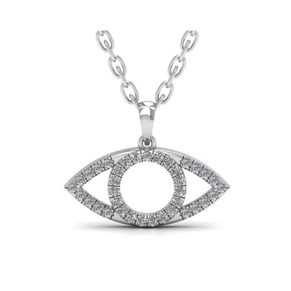 Lab-Grown Diamond  Eye Pendant