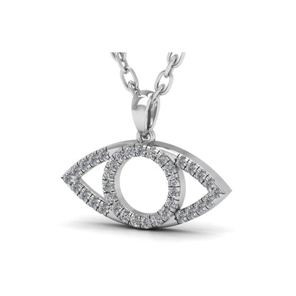 Lab-Grown Diamond  Eye Pendant