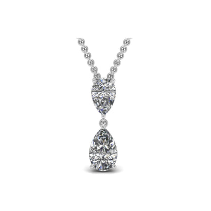 Lab-Grown Pear Diamond Pendant