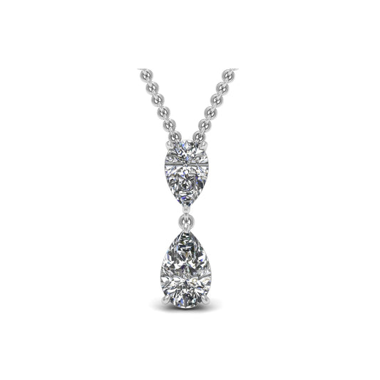Lab-Grown Pear Diamond Pendant