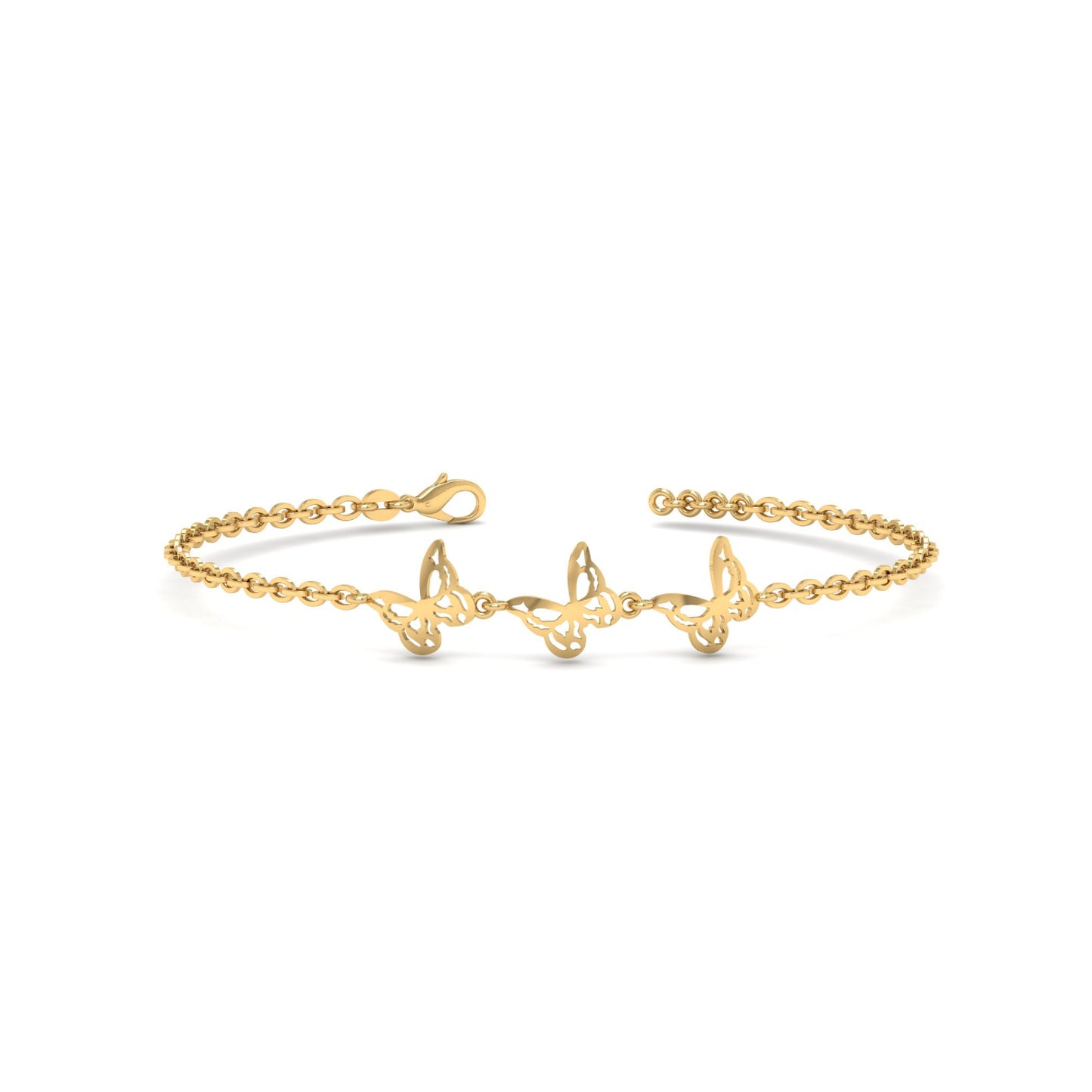Butterfly Pure Gold Bracelet
