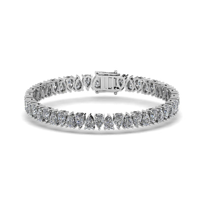 Pear Alternating Tennis Bracelet