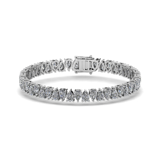 Pear Alternating Tennis Bracelet