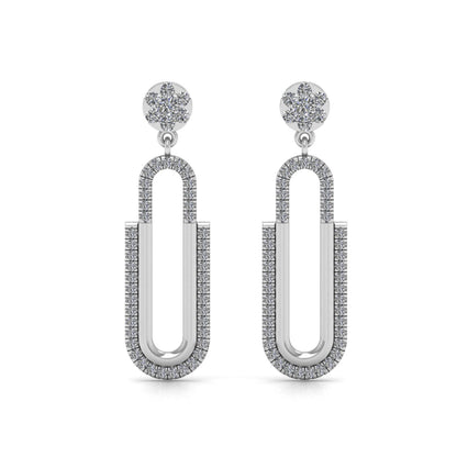 18 kt Gold Lab Grown Diamond Earrings