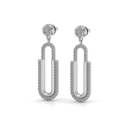 18 kt Gold Lab Grown Diamond Earrings