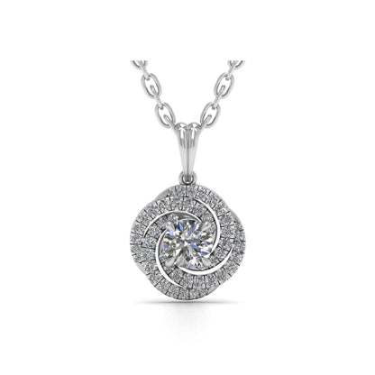 Lab Grown Diamond Round Pendant