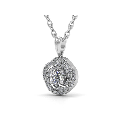 Lab Grown Diamond Round Pendant