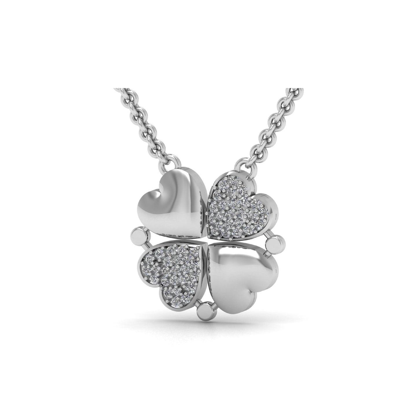 Heart Halo Lab Grown Diamond Pendant