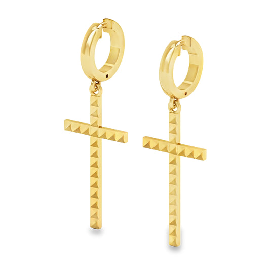 Hanging Cross Earring