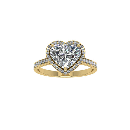 Lab Grown Diamond Heart Shape Ring