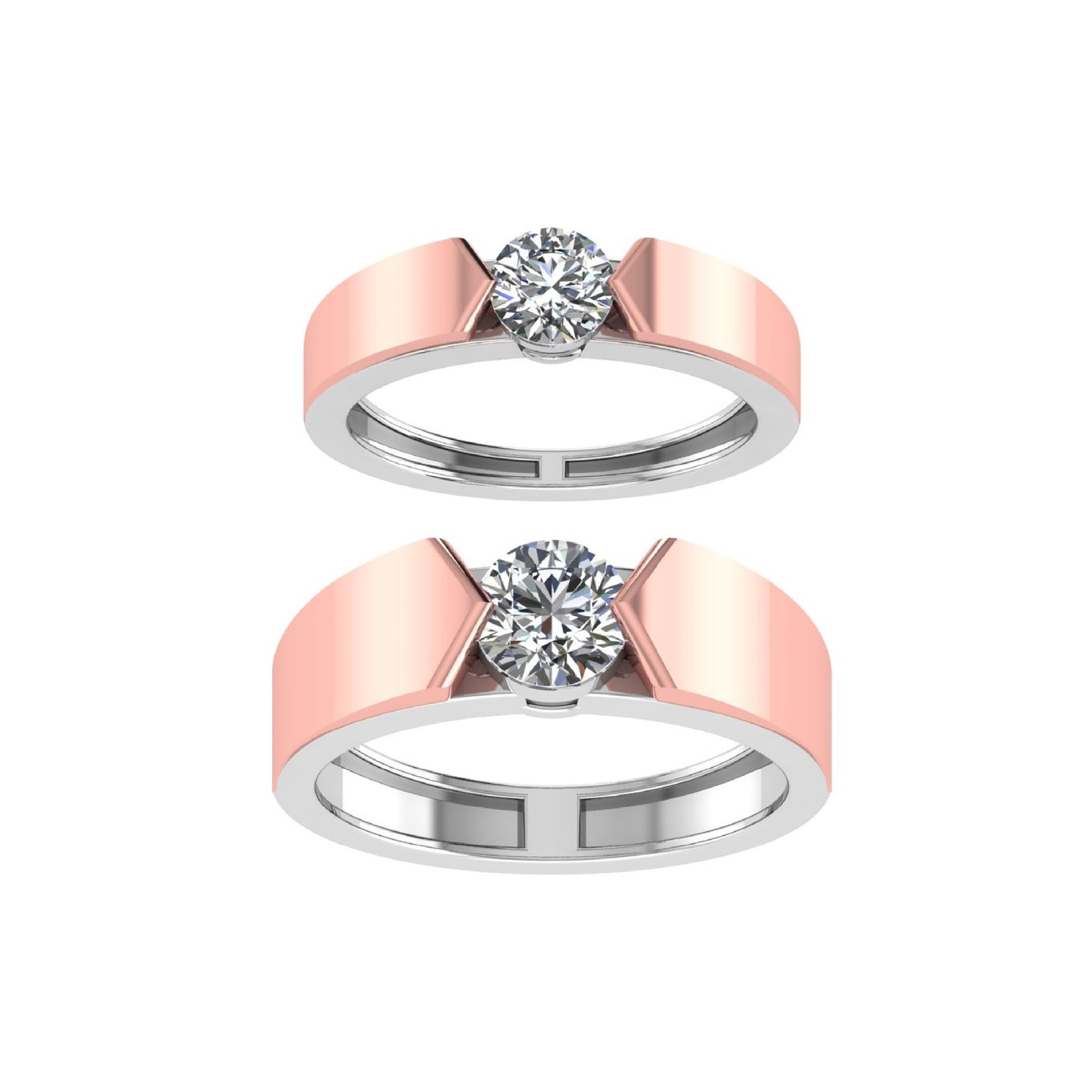 Lab Grown Diamonds Couple 💑 Wedding Band