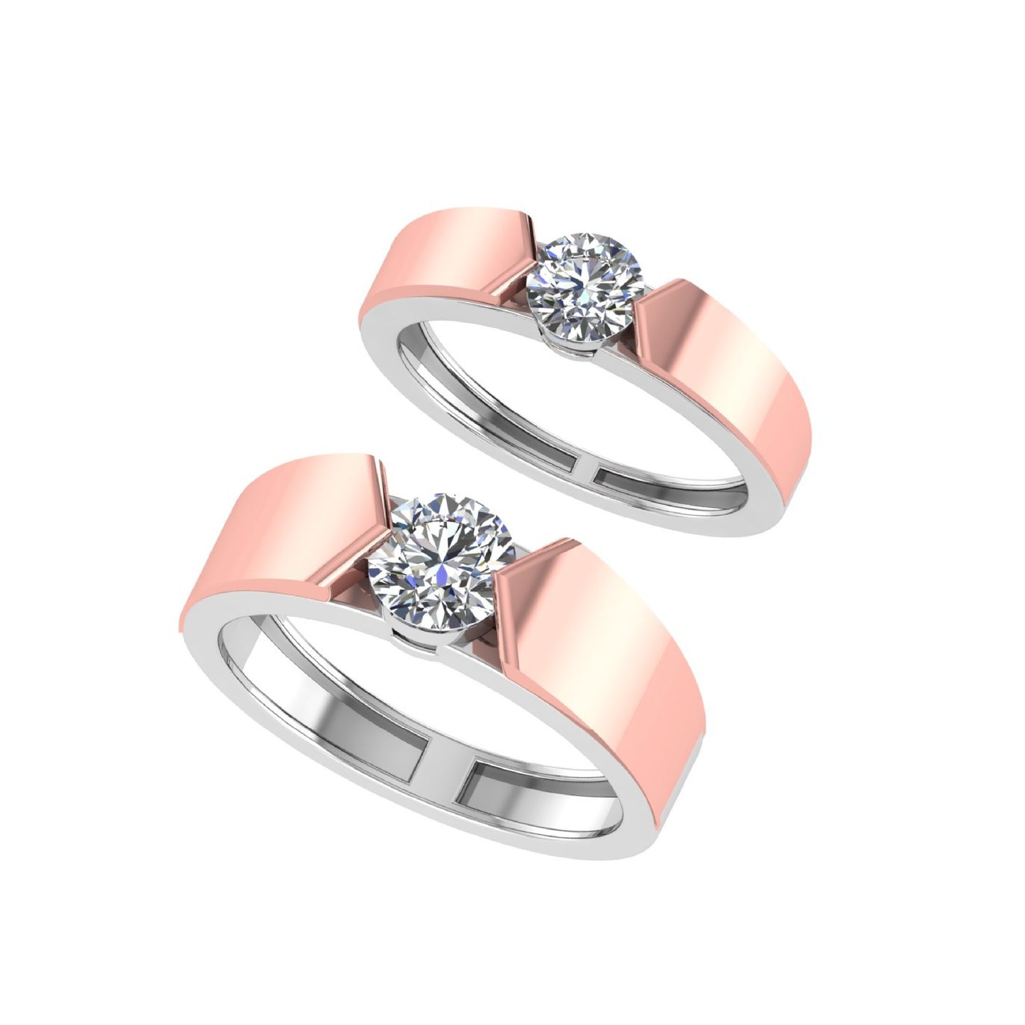 Lab Grown Diamonds Couple 💑 Wedding Band
