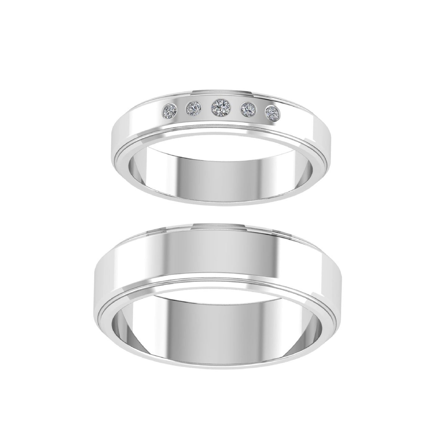 Couple Band Ring
