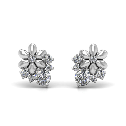 Round Lab Grown Diamond Earrings