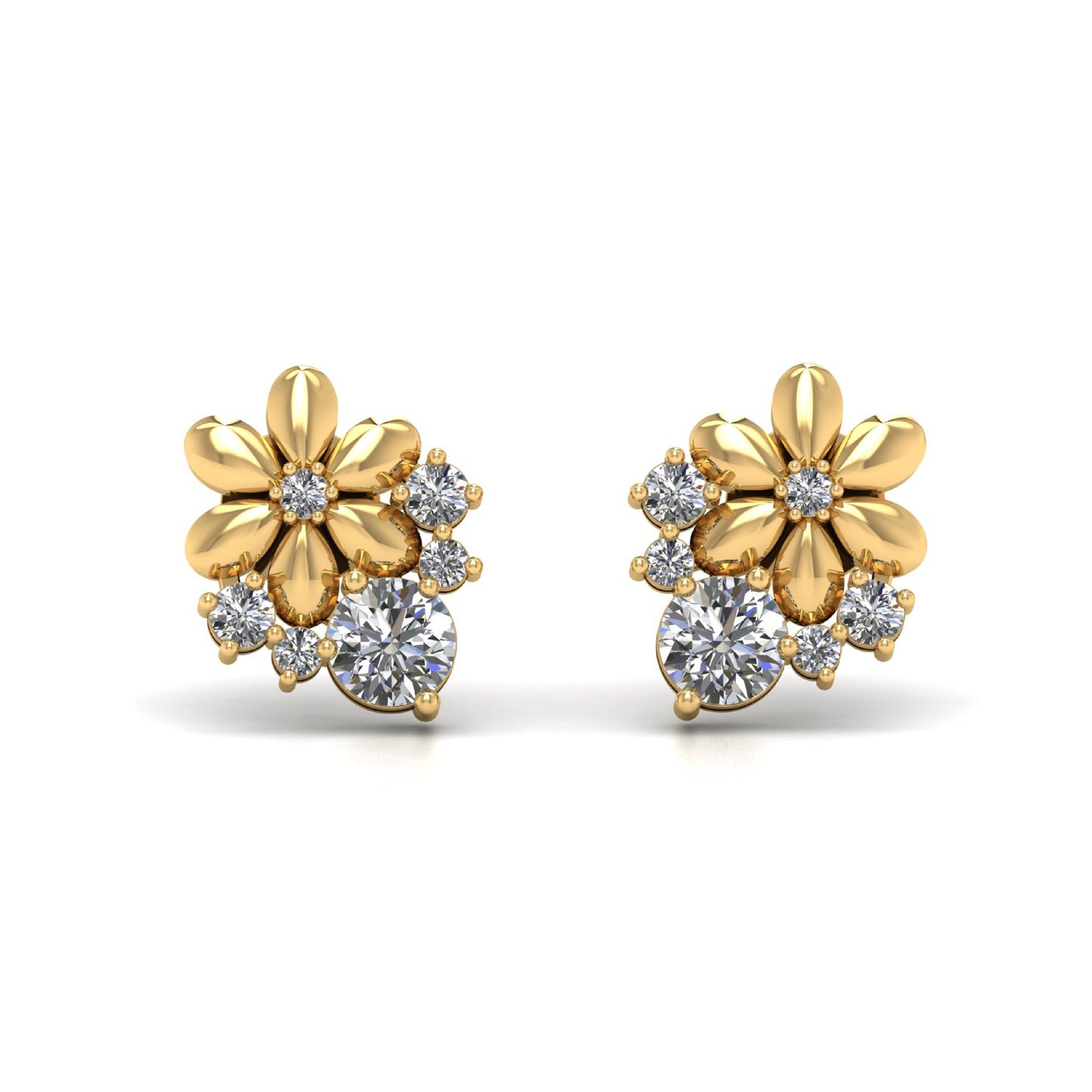 Round Lab Grown Diamond Earrings