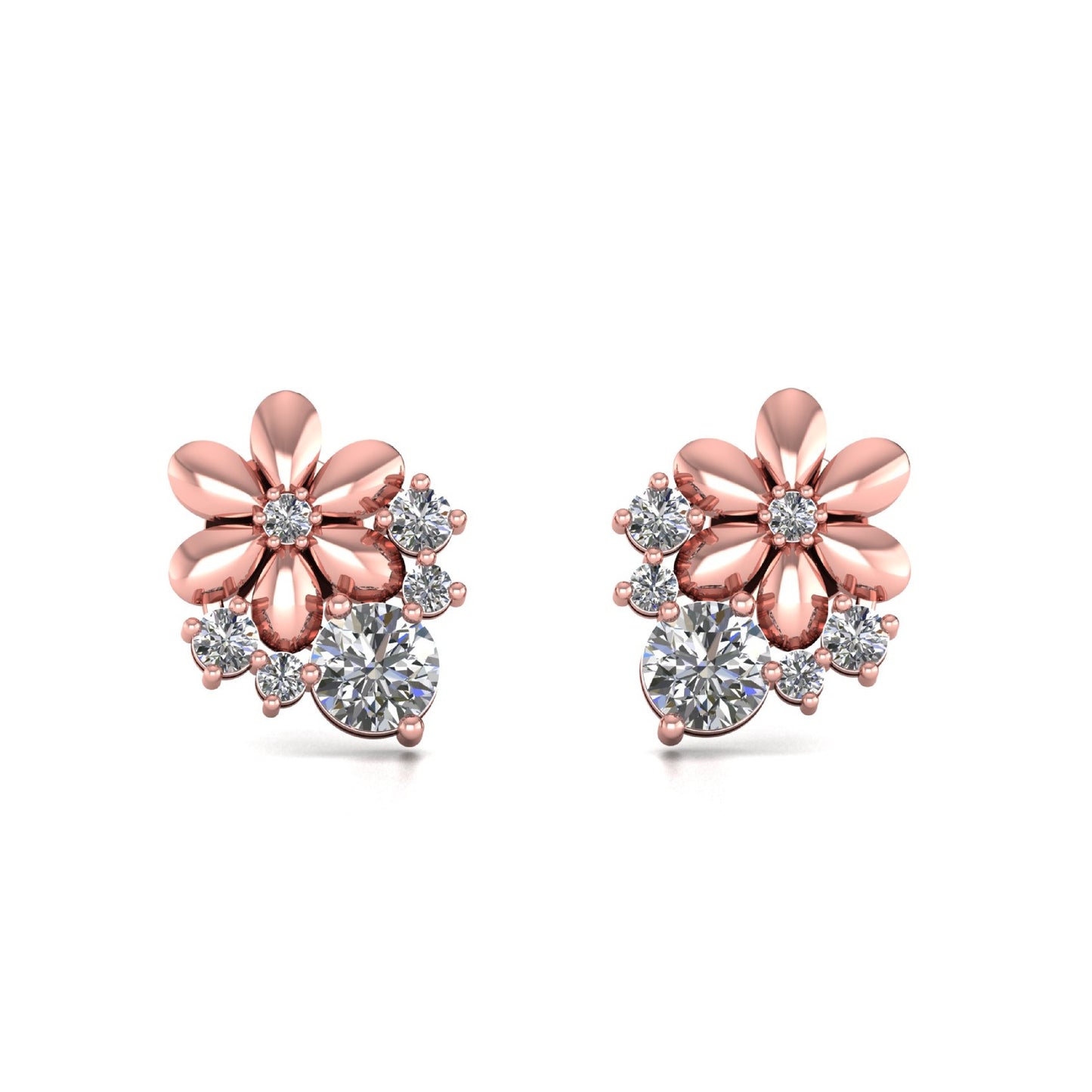 Round Lab Grown Diamond Earrings