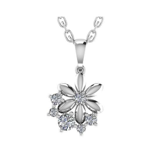 Round Lab Grown Diamond Pendant