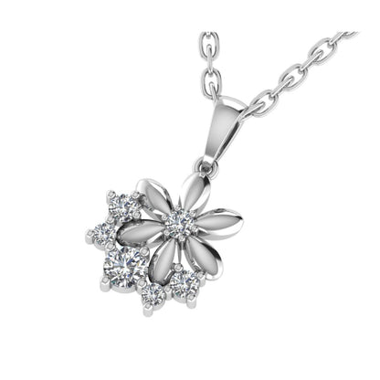 Round Lab Grown Diamond Pendant