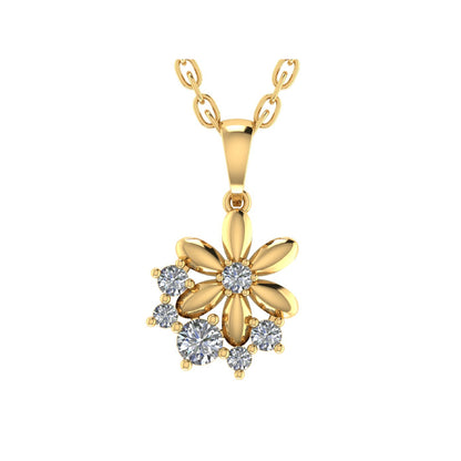 Round Lab Grown Diamond Pendant